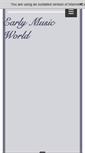 Mobile Screenshot of earlymusicworld.com